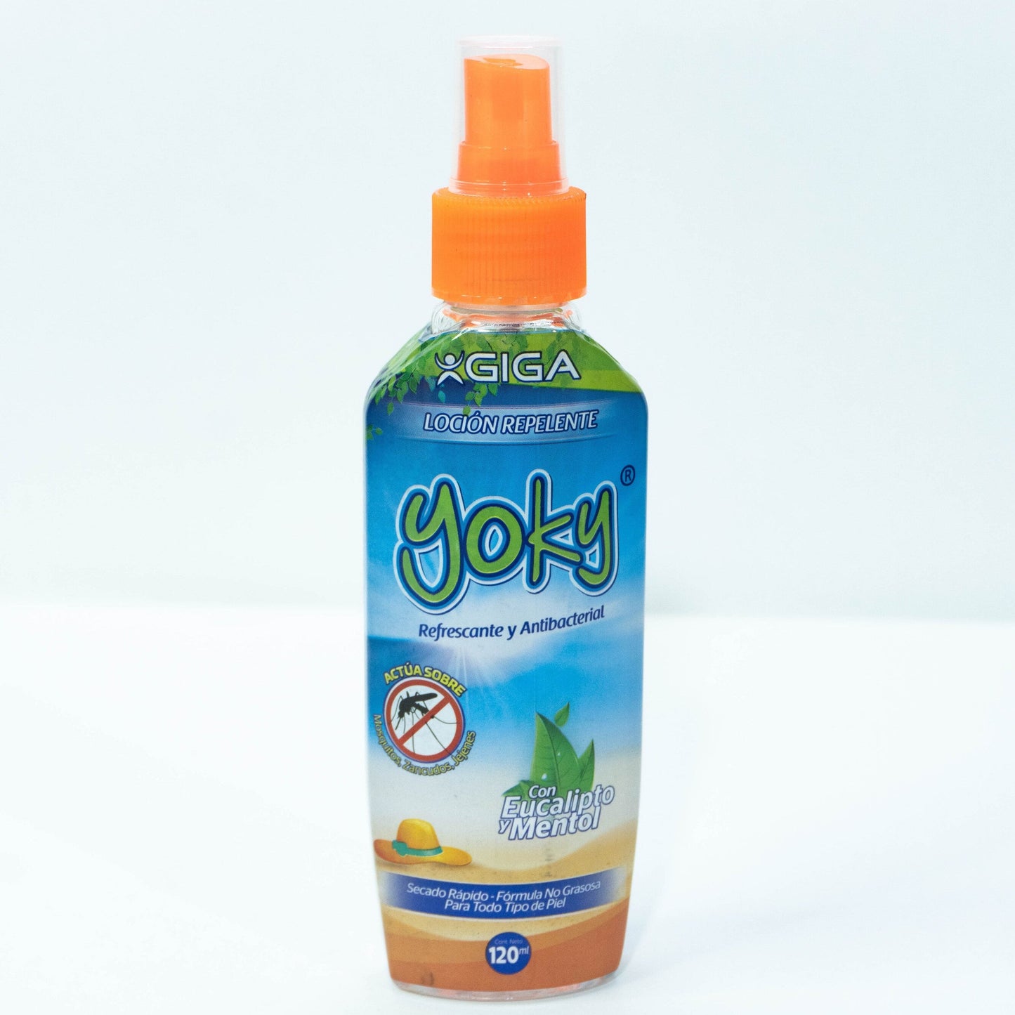 Loción Repelente "Yoky" con Eucalipto y Menta - Refrescante y Antibacterial