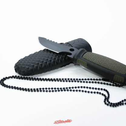 Cuchillo de Supervivencia de Cuello con Funda Táctica