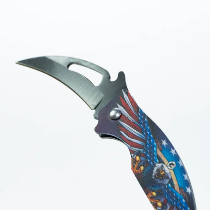 Cuchillo Karambit Plegable Águila Americana