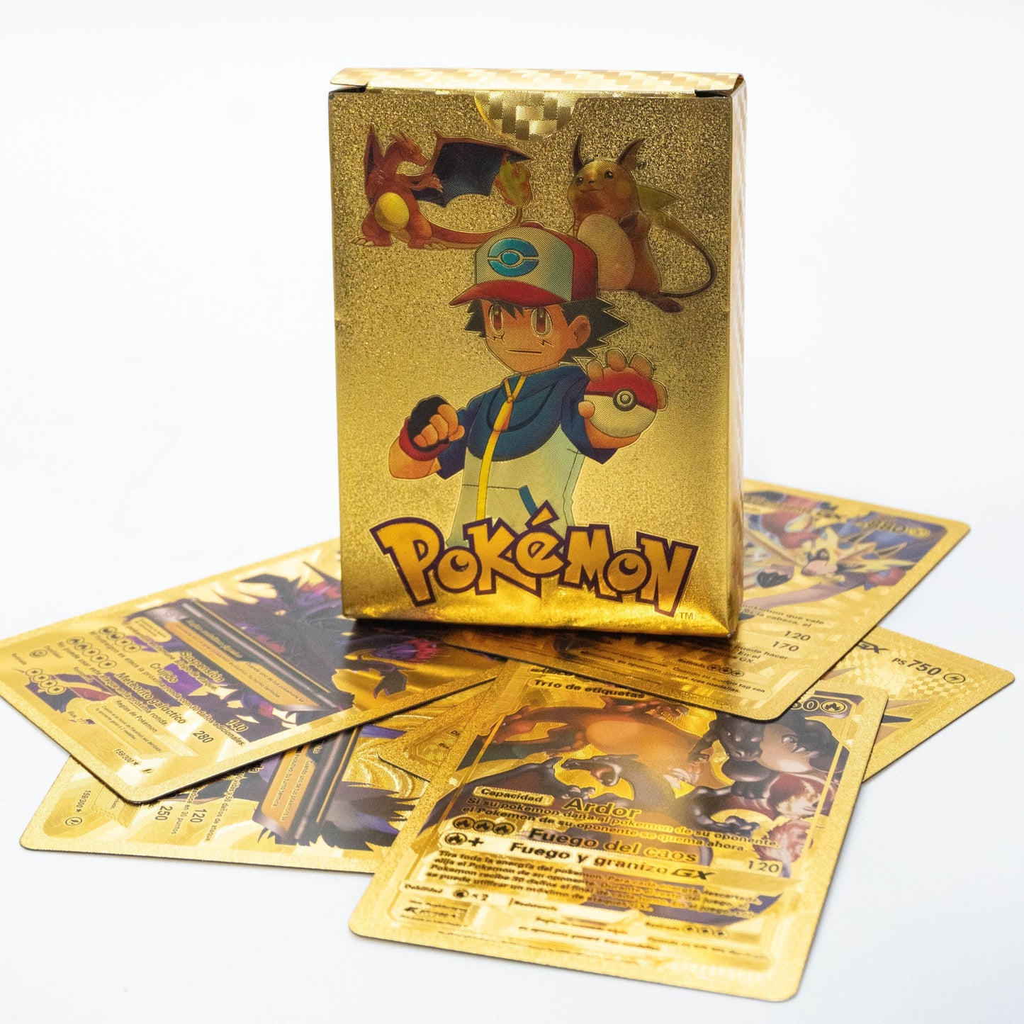 Baraja de Cartas Pokémon Doradas de Colección