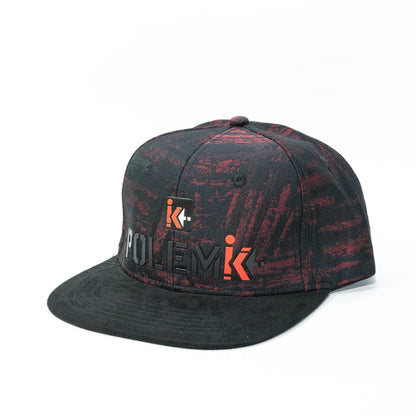 Gorra Urbana Polemik - Edición Grafiti (Rojo y Negro)