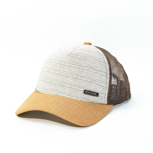 Gorra Trucker Beige y Marrón Polemik