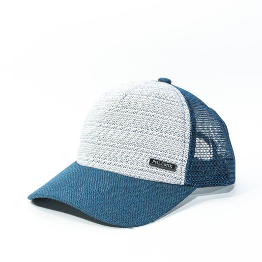 Gorra Trucker Azul y Gris Polemik