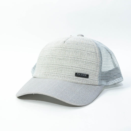 Gorra Trucker Gris Claro Polemik