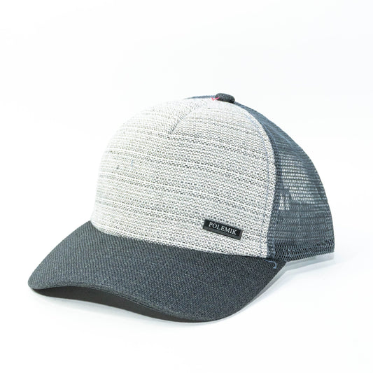 Gorra Trucker Gris Oscuro Polemik