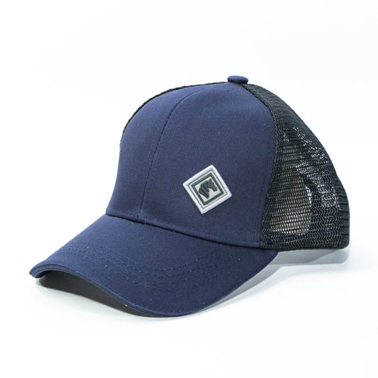 Gorra Trucker Azul Marino y Negra de Polemik